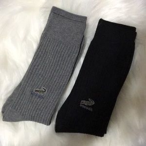 2 Pairs Men’s Socks with Crocodile Logo